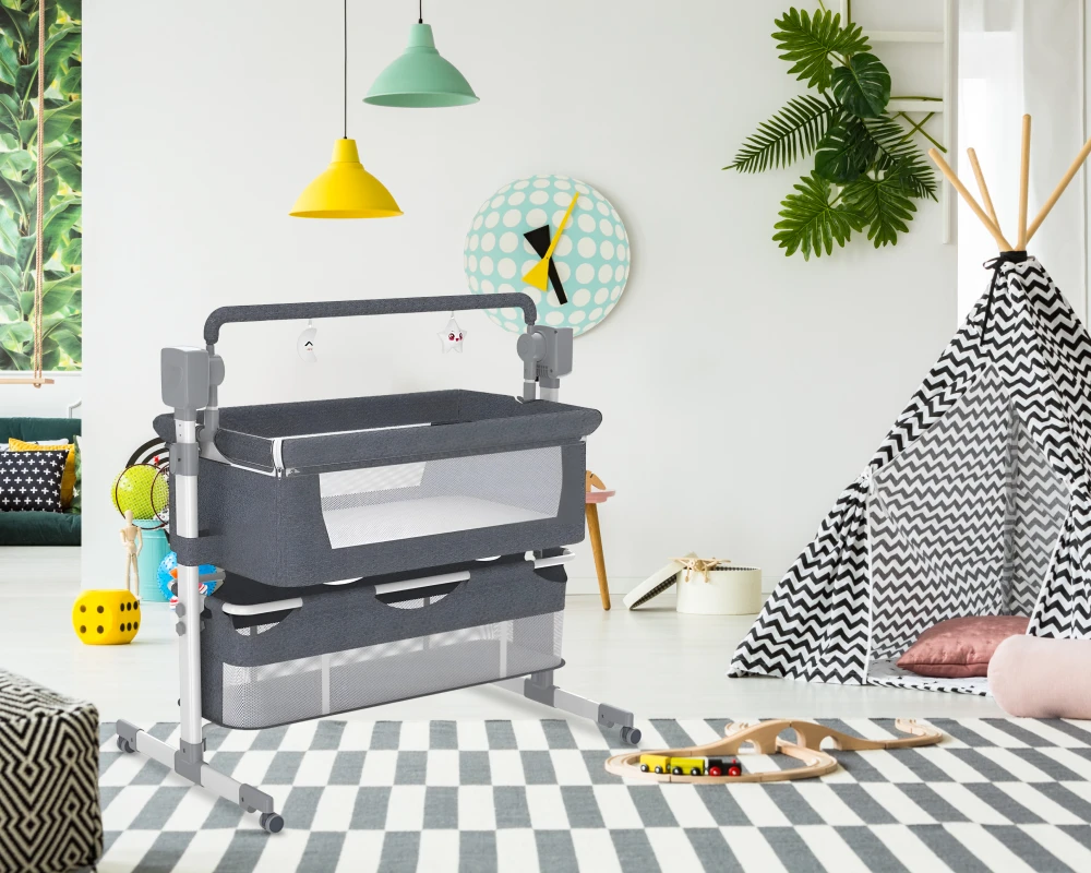 bassinet with automatic rocking