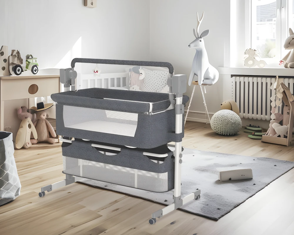 bassinet with automatic rocking